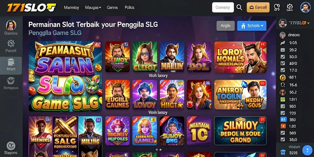 Gameplay 171SLOT menampilkan mesin slot dengan grafis menarik.