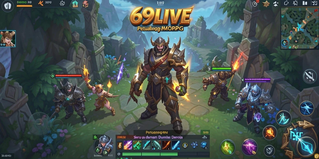 Screenshot gameplay 69LIVE menampilkan aksi seru dalam dunia MMORPG.