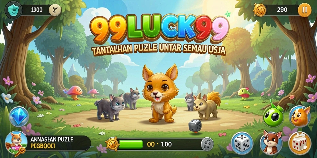 Tampilan gameplay Puzzle 99LUCK99 yang menarik dan penuh tantangan.