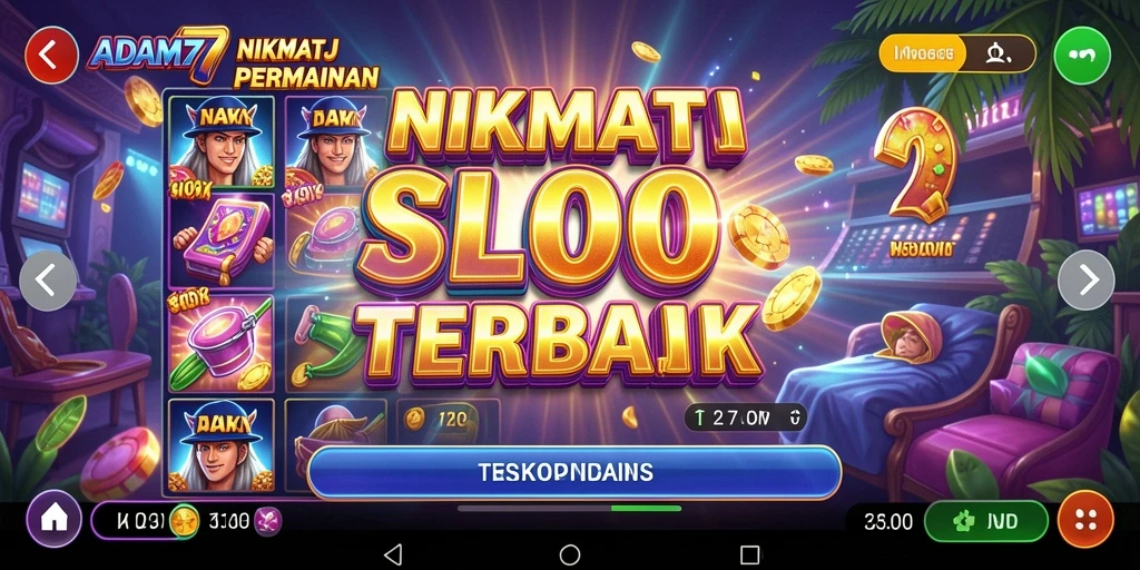 Tampilan menarik dari gameplay Slot ADAM77 yang menghibur.