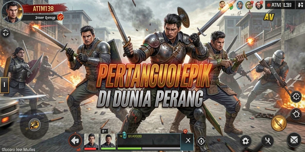 Tampilan gameplay pertarungan seru di ATM138 dengan aksi mendebarkan.