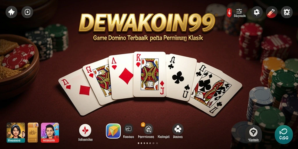 Screenshot gameplay DEWAKOIN99 menampilkan serunya permainan Domino.