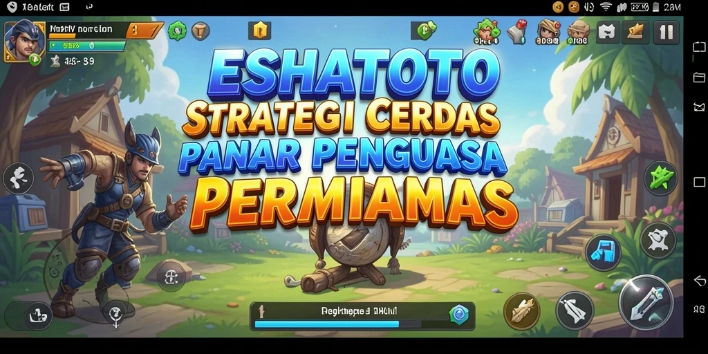 Tangkapan layar menampilkan aksi intens dalam ESHATOTO dengan gameplay strategi yang menarik.
