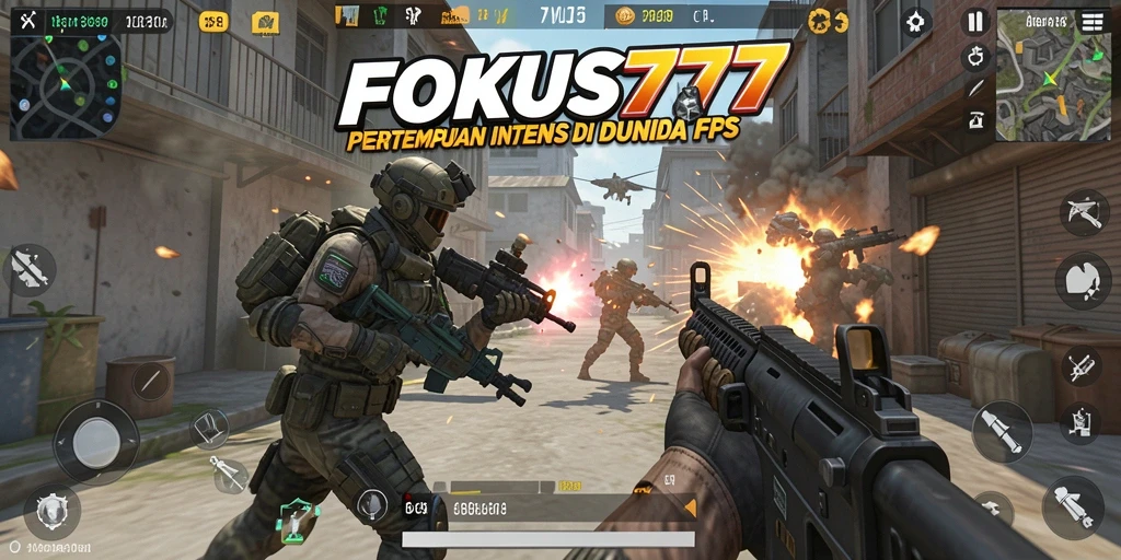 Screenshot menampilkan aksi pertempuran seru dalam gameplay FPS.