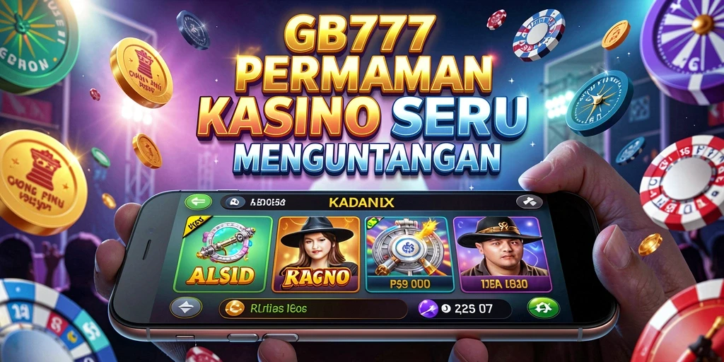 Screenshot GB777 menampilkan suasana permainan kasino yang dinamis.