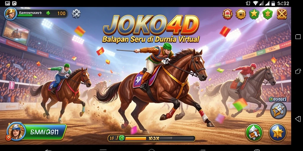 Tampilan gameplay seru dalam balapan JOKO4D yang penuh aksi.