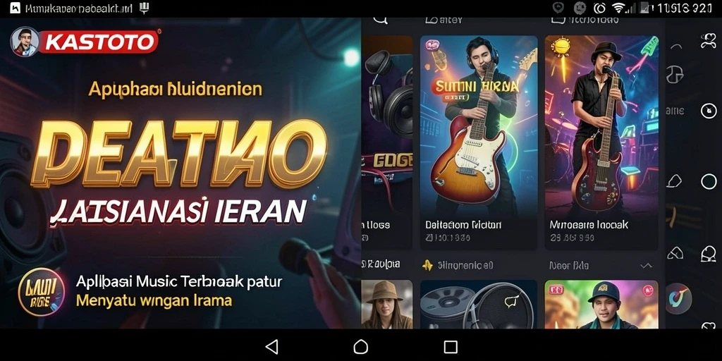 Tampilan interface menarik dari gameplay KASTOTO yang menyenangkan.