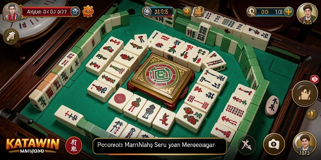Tampilan gameplay Mahjong KATAWIN yang menarik dan menantang.