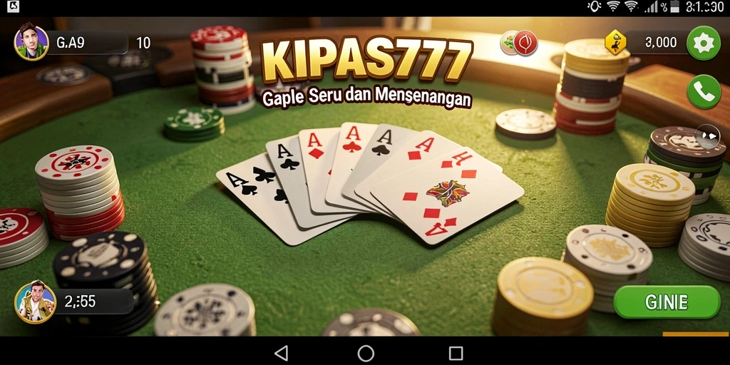 Tangkap momen seru bermain Gaple di KIPAS777.