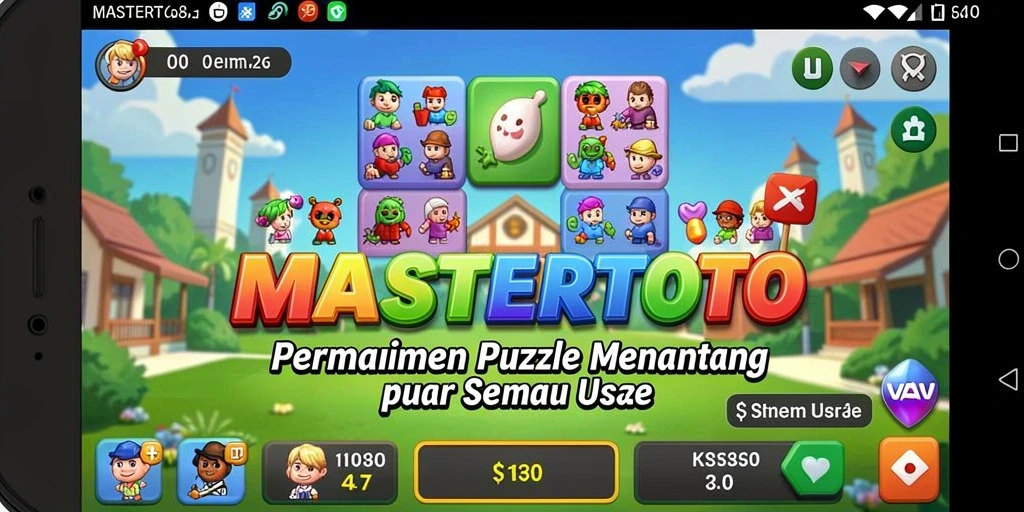 Screenshot gameplay MASTERTOTO yang menampilkan tantangan Puzzle seru.