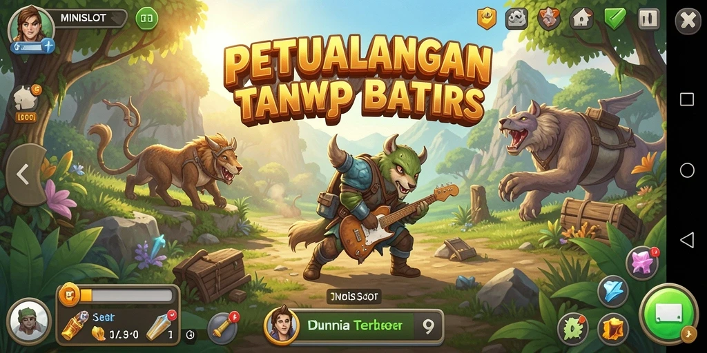 Tampilan gameplay Open World MINISLOT yang mengesankan dan interaktif.