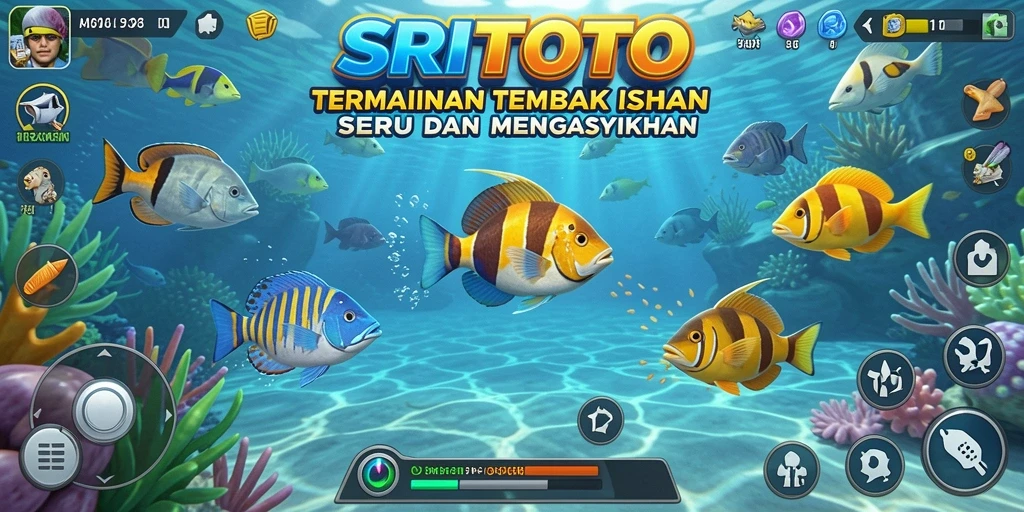 Gameplay menembak ikan yang seru di SRITOTO.