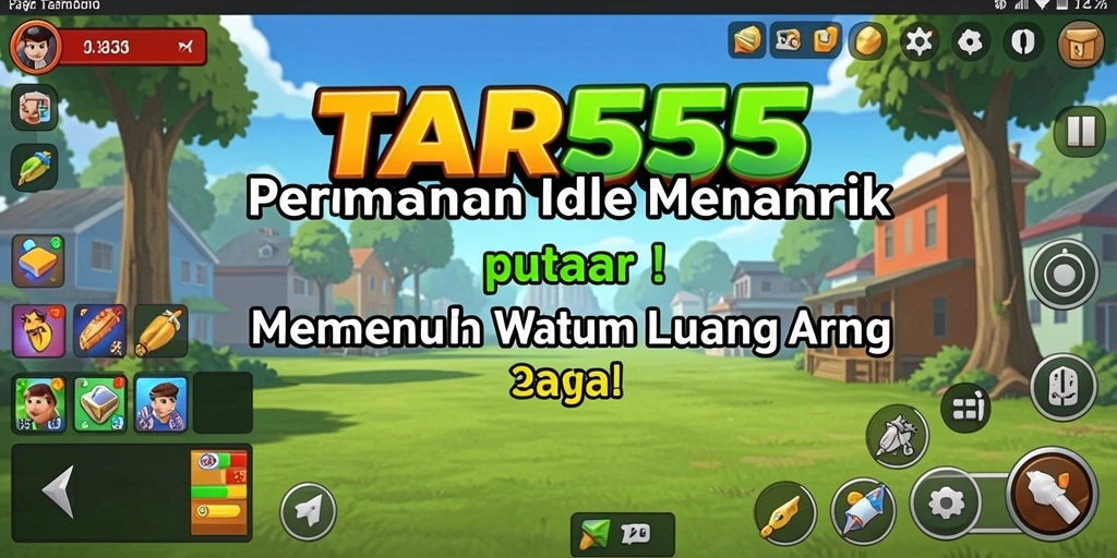 Tampilan gameplay Idle yang menawan dalam TAR555.