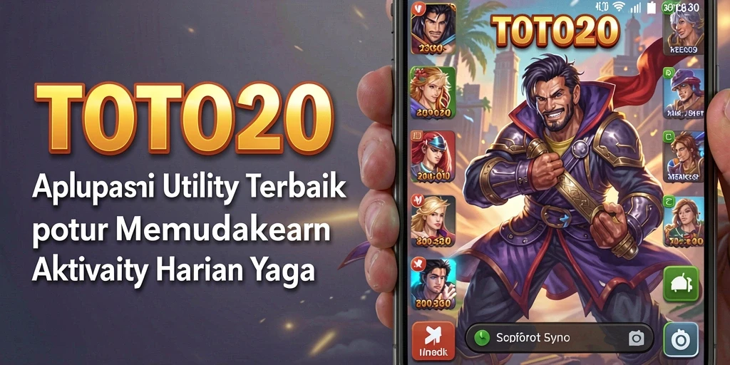 Tampilan antarmuka utama TOTO20 yang sederhana dan informatif.