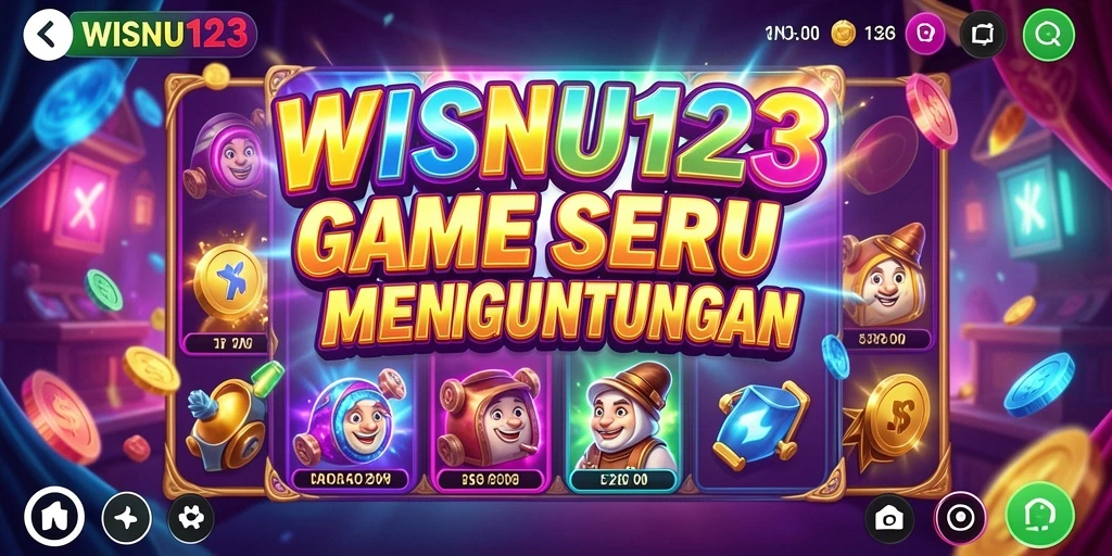 Tampilan gameplay WISNU123 dengan berbagai tema Slot menarik.
